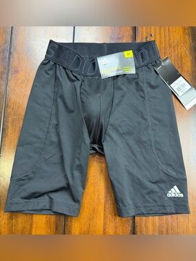 adidas Black Boys Performance Sluder with Protective Cup Shorts